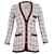 Karierte Gucci-Tweed-Jacke mit Gucci-Aufnäher aus mehrfarbiger Baumwolle Mehrfarben  ref.687540