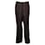 Comme Des Garcons Pantalones marrones con costuras sin rematar Castaño Lana  ref.687545