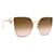 Fendi occhiali da sole Gold hardware Metallo  ref.688674