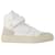 Ami Paris Sneakers Alte ADC in Pelle Bianca Bianco  ref.689175