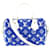 Louis Vuitton Blue Monogram Velvet Match Speedy 20 Bandouliere Mini Leather  ref.689209