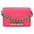 Alexander Mcqueen Mini-Kettentasche mit vier Ringen aus rosafarbenem Leder Pink  ref.689569