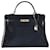 Hermès Hermes Kelly bag 32 navy blue box leather  ref.689591