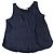 Canotta Vince in Seta Blu Navy - vista 3
