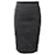Falda lápiz a la rodilla de Diane Von Furstenberg en algodón negro  ref.689843