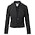 Diane Von Furstenberg Blazer Col V Profond en Coton Noir  ref.689845