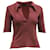 Autre Marque Albus Lumen Point Collar Polo Shirt in Red Linen  ref.689925