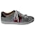 Gucci Ace Glitter Sneakers aus Metallic-Silber-Leder Metallisch  ref.689979