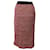 Maje Jivor Jupe crayon mi-longue en tweed de coton rouge  ref.689989
