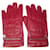 Chanel Gloves Red Leather  ref.690092
