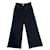 Chanel Pants, leggings Black Cotton Polyester Triacetate  ref.690204