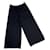 Cambon Chanel Un pantalon, leggings Soie Laine Noir  ref.690206