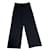 Cambon Chanel Pantalones, polainas Negro Poliéster Lana  ref.690207