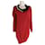 Lanvin verziertes Kleid Rot Wolle  ref.690546