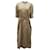 Joseph Barker Pinstripe Midi Shirt Dress in Beige Cotton  ref.690832