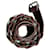 Saint Laurent Braided leather belt Brown White Metal  ref.691333