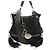 BORSA A MANO NEW LANCEL BRIGITTE BARDOT BB BANDOULIERE IN TESSUTO NERO BORSA A MANO