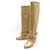 SHOES BOOTS LOUIS VUITTON 36.5 BEIGE PATENT LEATHER WEDGE BOOTS  ref.691412