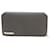 NEW CARTIER SANTOS INTERNATIONAL WALLET IN GRAY GRAINED LEATHER WALLET Taupe  ref.691416