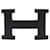 Hermès NEUF BOUCLE DE CEINTURE HERMES BOUCLE H 5382 EN METAL PLAQUE PVD MAT NOIR BUCKLE  ref.691612