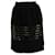 Fendi Laser Cut Knee Length Skirt in Black Viscose Cellulose fibre  ref.691802