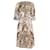 Vestido com estampa de leopardo e gatinho Dolce & Gabbana em lã marrom  ref.691829