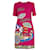 Vestido Dolce & Gabbana Italia Forever adornado en lana rosa  ref.691836