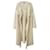 Manteau cardi en laine d'agneau Coast à franges en maille côtelée crème taille L / 40 Cuir Nylon Angora Écru  ref.691843