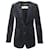 Einreihiger Saint Laurent Blazer aus schwarzem Samt Viskose Zellulosefaser  ref.691885