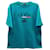 Everyday Balenciaga Paris Flag Logo T-shirt in Emerald Green Cotton  ref.691901