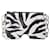 Off White Burrow-Tasche mit Reißverschluss 20 Zebra Schwarz Weiß Umhänge- und Hobo-Taschen Leder  ref.691926