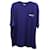 Balenciaga Wahlkampf-T-Shirt in normaler Passform aus blauer Baumwolle  ref.691960