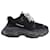Sneakers Balenciaga Triple S con suola trasparente in poliestere nero  ref.691990