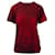 Camiseta de manga corta con estampado de Balenciaga en algodón rojo Roja  ref.692018
