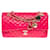Excelente bolsa Chanel Timeless/Classic Medium edição limitada Valentine Hearts em pele de cordeiro acolchoada vermelha Vermelho Couro  ref.692496