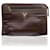 Autre Marque Vintage Brown Vinyl Canvas Handbag Clutch Bag Purse Cloth  ref.692568