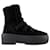 Autre Marque Chunky Sole Lace-Up Boots in Black Leather  ref.692792