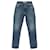 Off White Jeans off-white com estampa de logo reta Azul Algodão  ref.692952