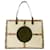 Tory Burch Ella Exotic Quadrant Tote Beige Leather  ref.692961