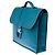 Sac à dépêches Splendida e molto chic borsa Porte-Documents Hermès Dispatch in pelle jeans Togo blu con impunture bianche - vista 3