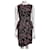 Diane Von Furstenberg DvF Leni vestido de seda entrelaçado novo com etiquetas Preto Rosa  ref.693817