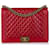 Chanel Red Large Boy Lammfell Leder Flap Bag Rot  ref.694074