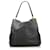 Prada Black Canapa Logo Vitello Phenix Shoulder Bag  Leather Pony-style calfskin  ref.694076