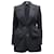 Balenciaga Sanduhr-Blazer aus schwarzer Wolle  ref.694540