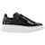 Alexander Mcqueen Oversize Sneakers in Black Leather  ref.694757