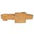 Jacquemus Der Square Belt aus beigem Leder