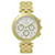 Versus Versace Logo Gent Chrono Bracelet Watch Golden Metallic  ref.695048