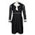 Sandro Ribbon Neck Lace Dress in Black Polyester  ref.695882