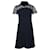 Sandro Paris Beria Kleid aus marineblauem Polyester  ref.695883