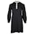 Mini Robe Droite Sandro Noemi en Polyester Noir  ref.695885